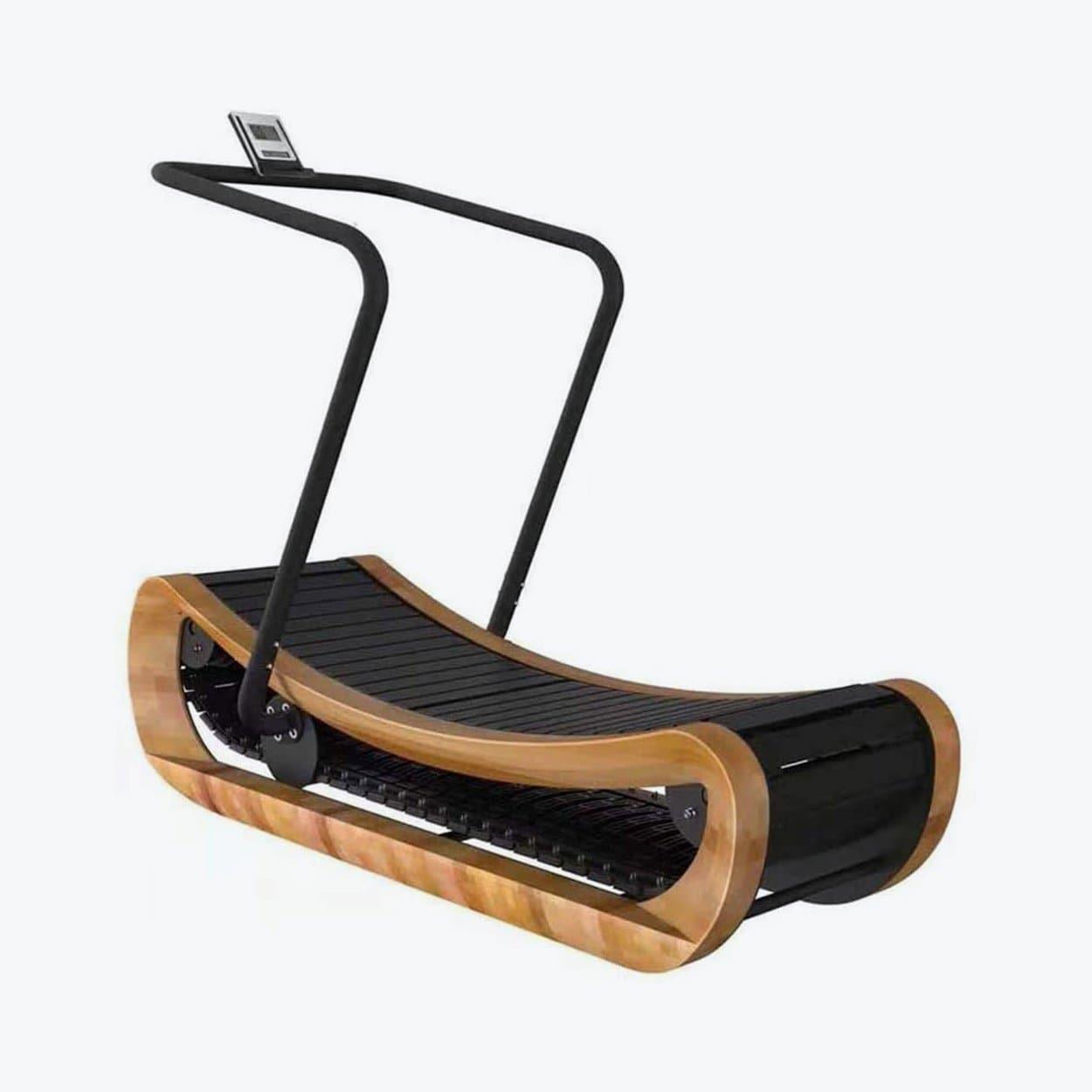 Curved Wooden Treadmill - Montreal Fitness