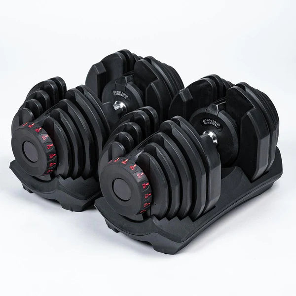 Ultimate Pro Bundle: 2 Adjustable 10-90 lbs Dumbbells + Bench + Stand