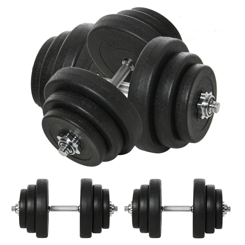 Adjustable Weight Dumbbell Set (2x44 or 2x55 lbs)