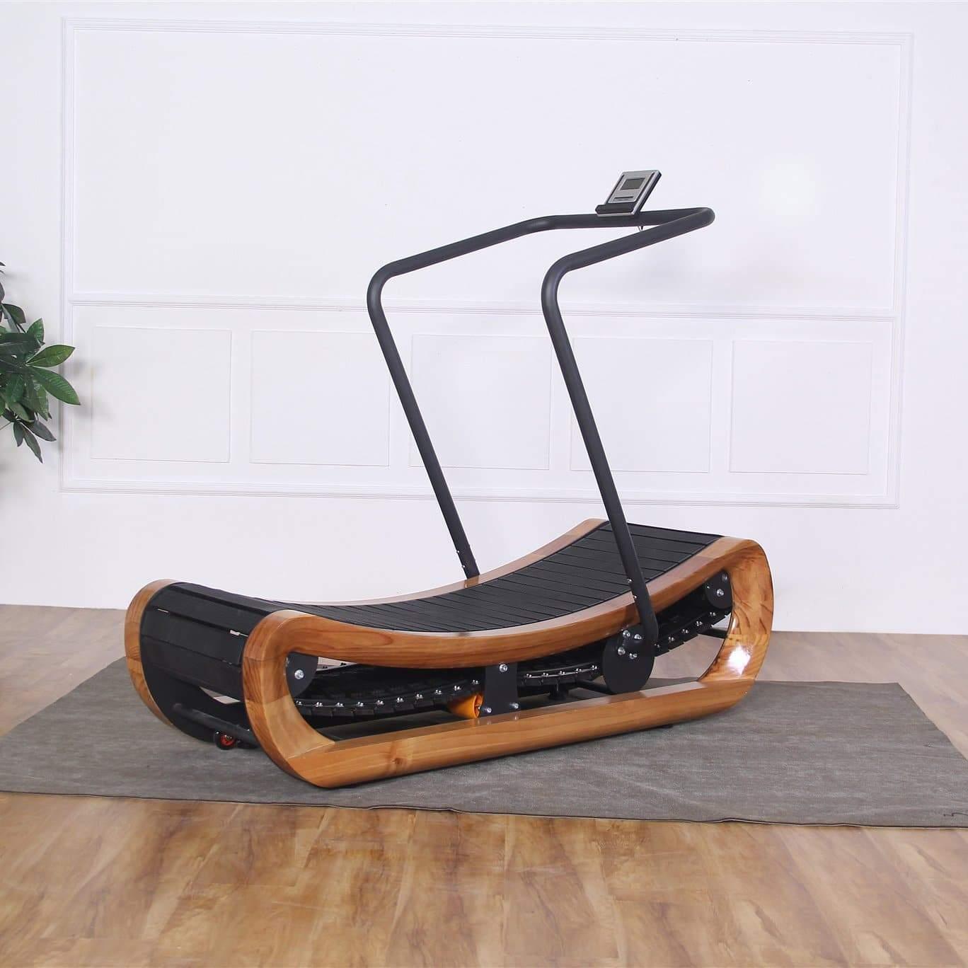 Curved Wooden Treadmill - Montreal Fitness
