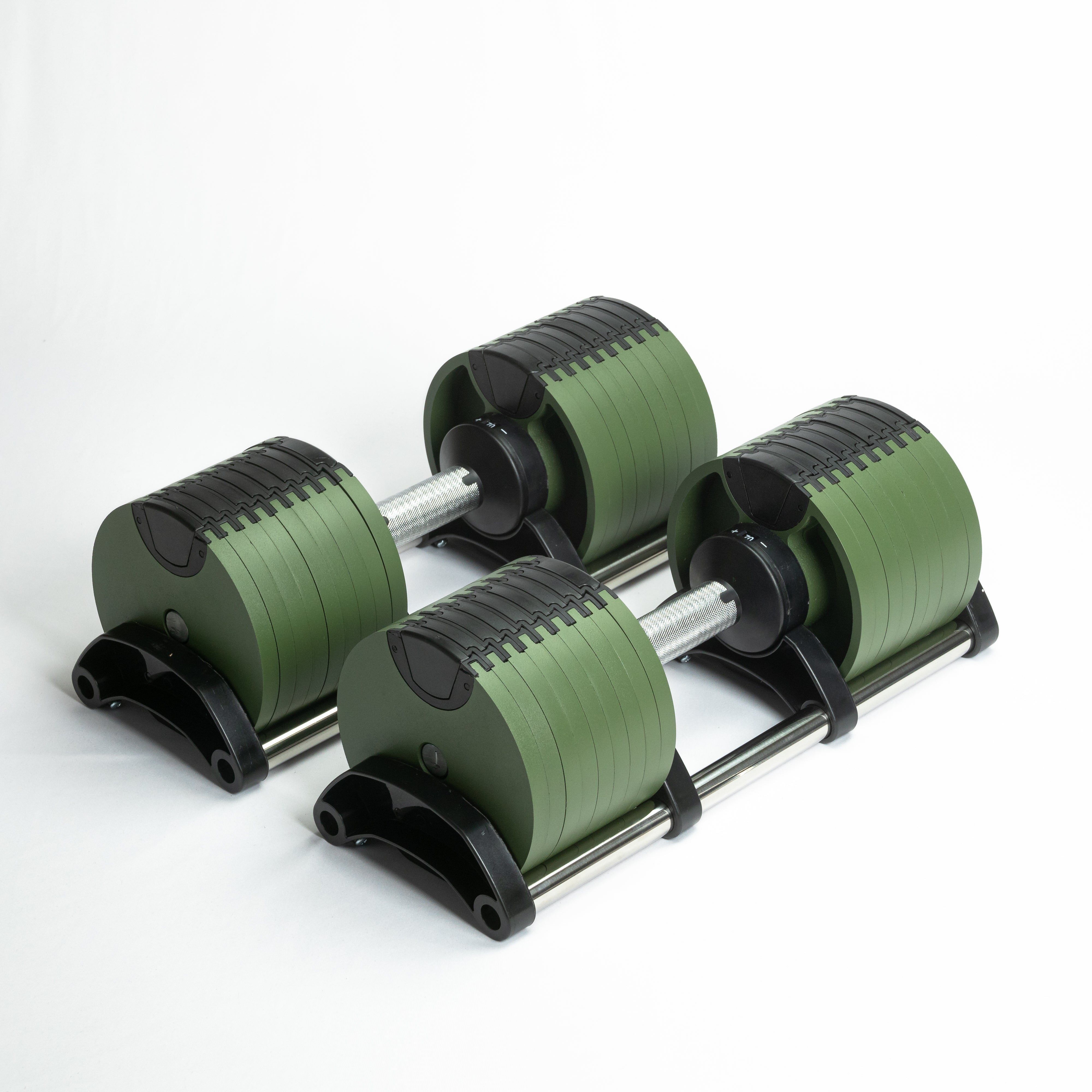Compact Pro Set / 2 Adjustable Dumbbells / 5 to 70 lbs - Montreal Fitness