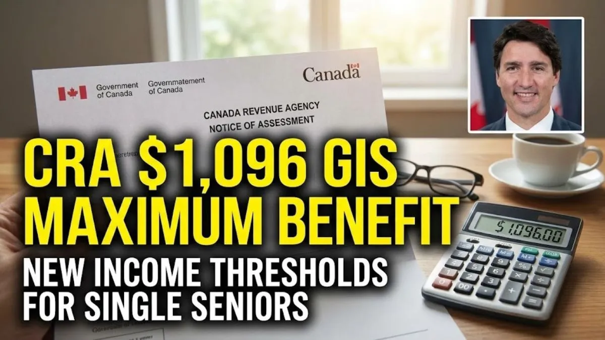 CRA $1,096 GIS Maximum Benefit